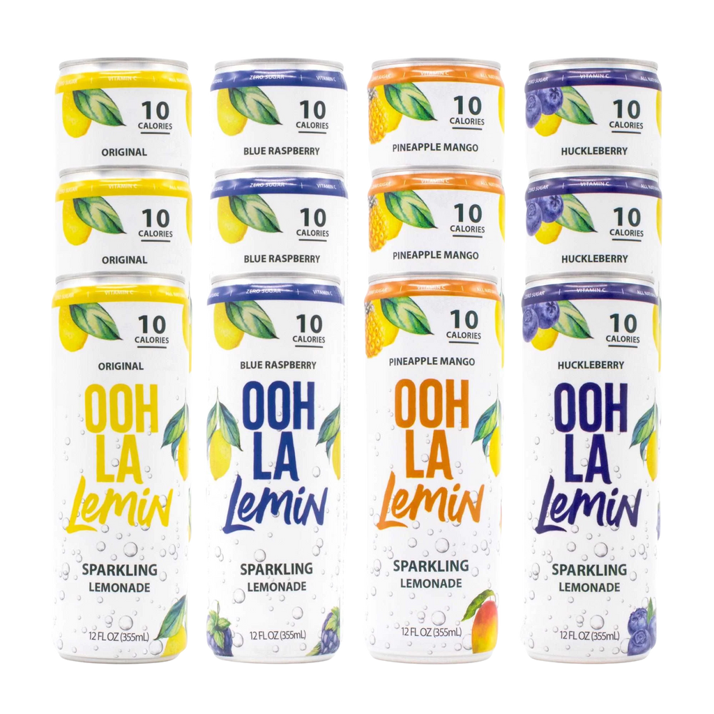 OOH LA Lemin Sparkling Lemonade Variety 12 Pack