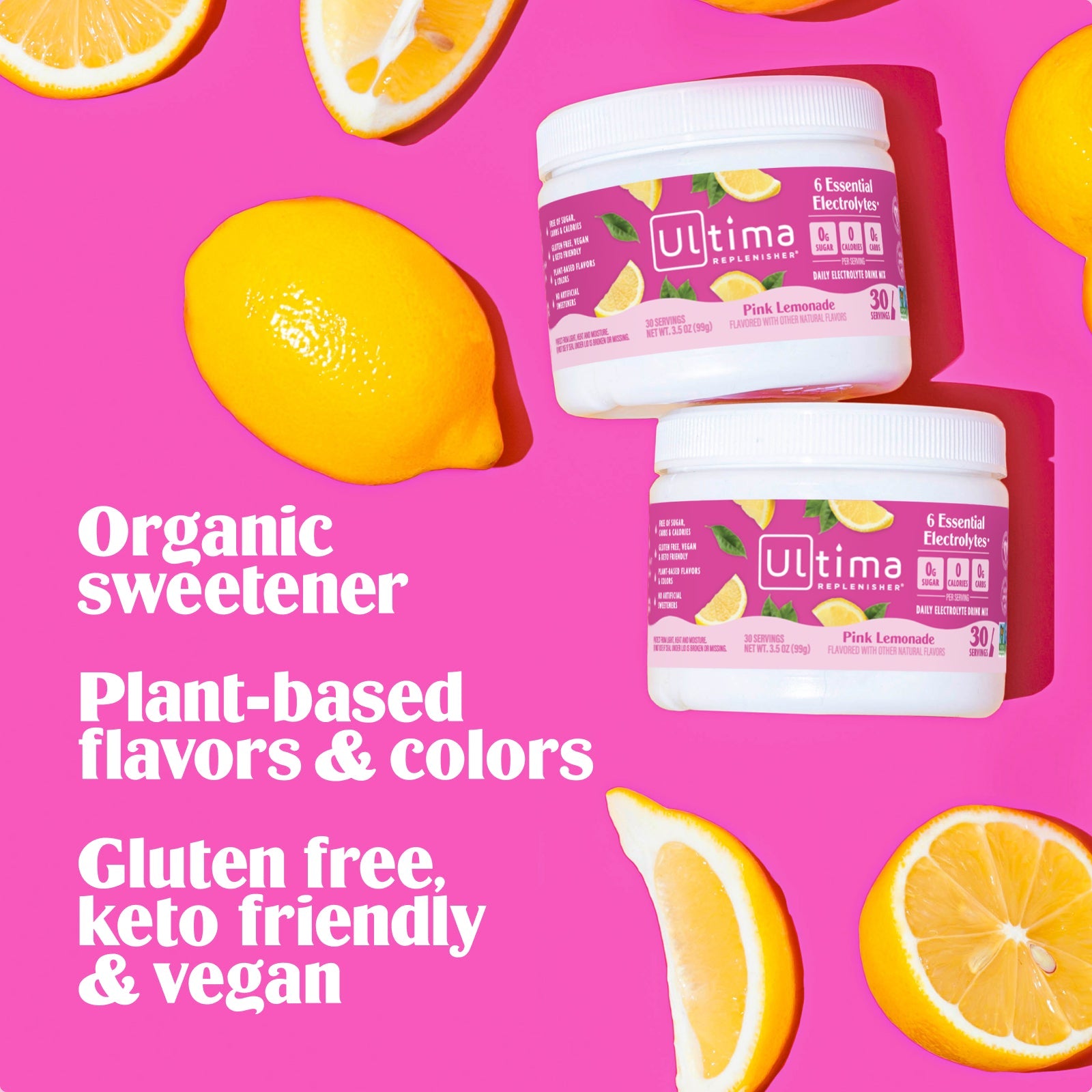 Pink Lemonade electrolyte drink mix