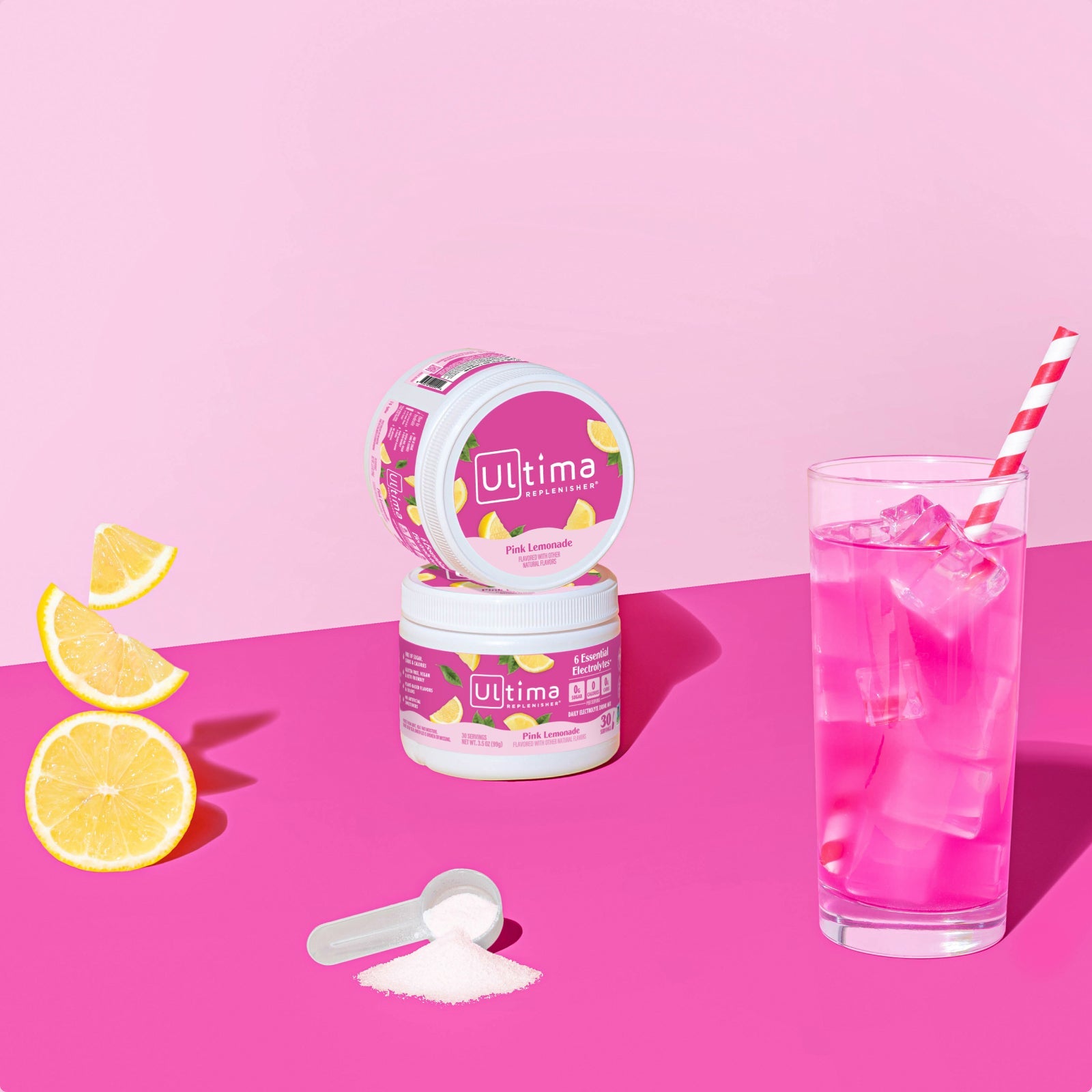 Pink Lemonade electrolyte drink mix