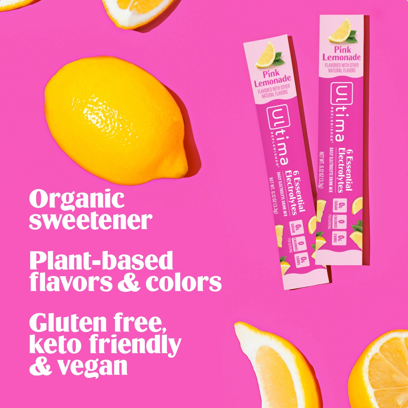 Pink Lemonade electrolyte drink mix