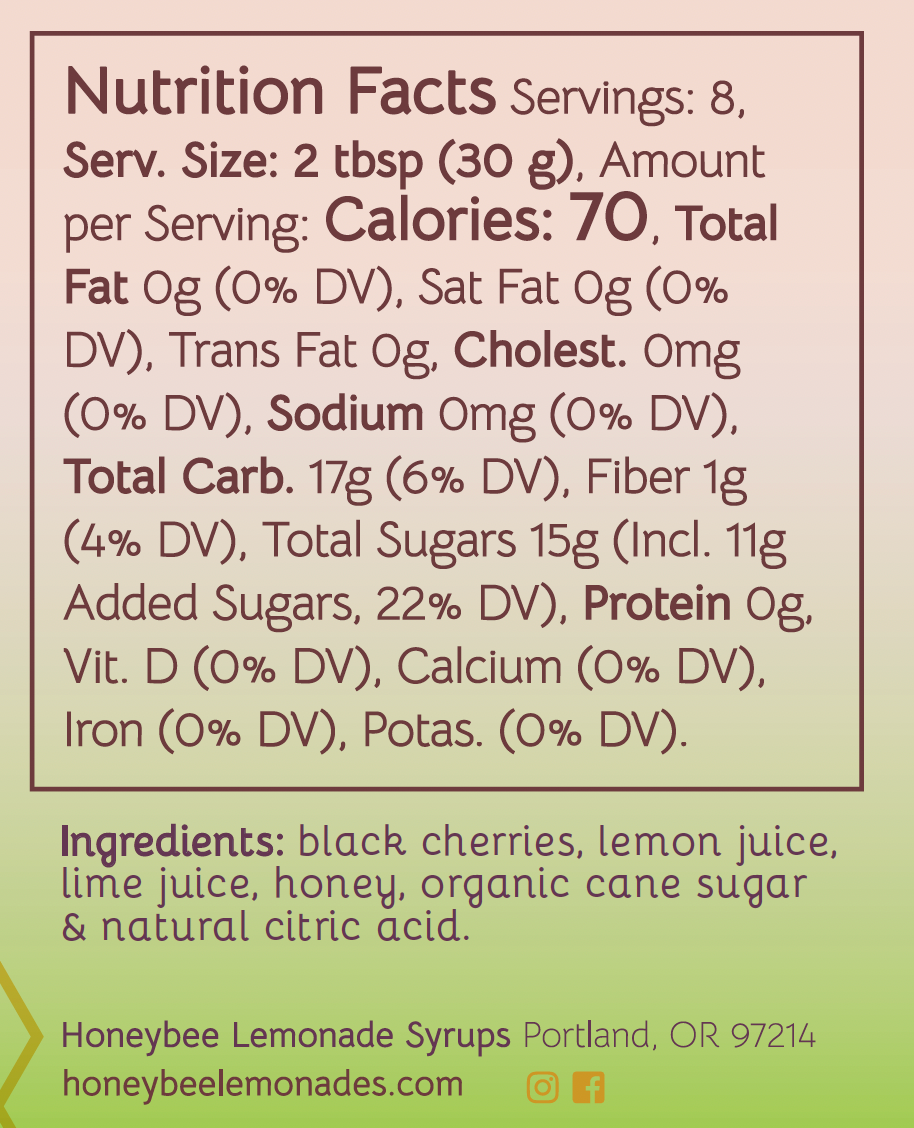 Cherry Lime Lemonade Syrup